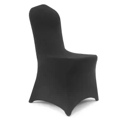 200 GSM Grade A Quality Spandex (Lycra) Banquet & Wedding Chair Cover By Eastern Mills in Black Color
