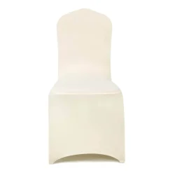 200 GSM Grade A Quality Spandex (Lycra) Banquet & Wedding Chair Cover By Eastern Mills in Ivory Color