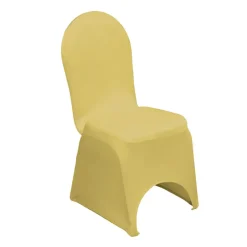 200 GSM Grade A Quality Spandex (Lycra) Banquet & Wedding Chair Cover By Eastern Mills in Gold Color