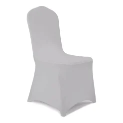 200 GSM Grade A Quality Spandex (Lycra) Banquet & Wedding Chair Cover By Eastern Mills in Grey/Silver Color