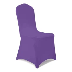 200 GSM Grade A Quality Spandex (Lycra) Banquet & Wedding Chair Cover By Eastern Mills in Purple Color