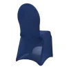 200 GSM Grade A Quality Spandex (Lycra) Banquet & Wedding Chair Cover By Eastern Mills in Navy Blue Color