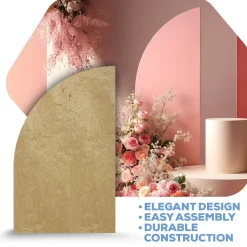 Half Arch Collapsing Chiara Wall Panel (Right Leaning) - Select Your Size!