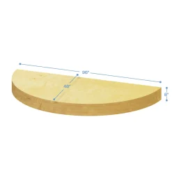 Half Circle Mini Stage - 8ft