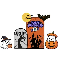 Halloween 1 Foam Core Birthday Backdrop Kit by PopScene™
