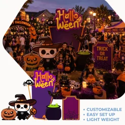 Halloween 2 Foam Core Birthday Backdrop Kit by PopScene™