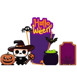 Halloween 2 Foam Core Birthday Backdrop Kit by PopScene™