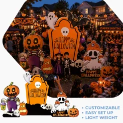 Halloween 3 Foam Core Birthday Backdrop Kit by PopScene™
