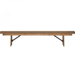 HERCULES Antique Rustic, Solid Pine Folding Farm Bench - 8ft x 12"