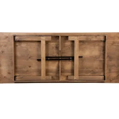 HERCULES Antique Rustic, Solid Pine Folding Farm Table - 7'x40"