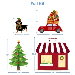 Holiday Gift Shop Foam Core Backdrop Kit by PopScene™