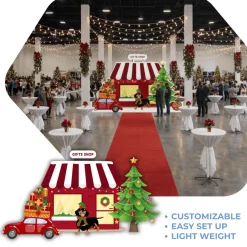 Holiday Gift Shop Foam Core Backdrop Kit by PopScene™