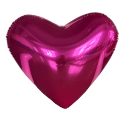 Hot Pink Giant Inflatable Mirror Heart – Maxorb™ Reflective Hanging Event Decor – Commercial Installation Sizes