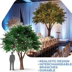 HUGE 13ft Fake Green Fig Tree - 60 Interchangeable Branches! | ModTree™ Collection