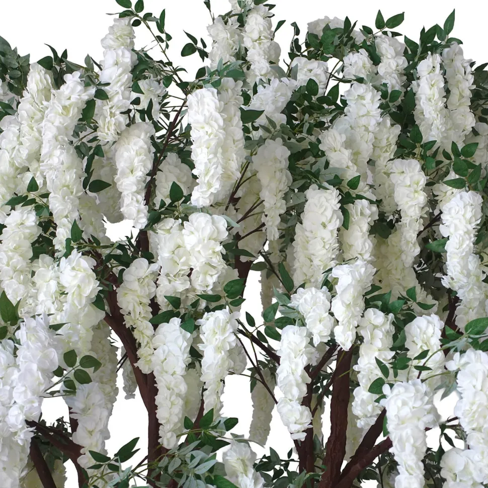 HUGE 13ft Fake White Wisteria Tree - 60 Interchangeable Branches! | ModTree™ Collection