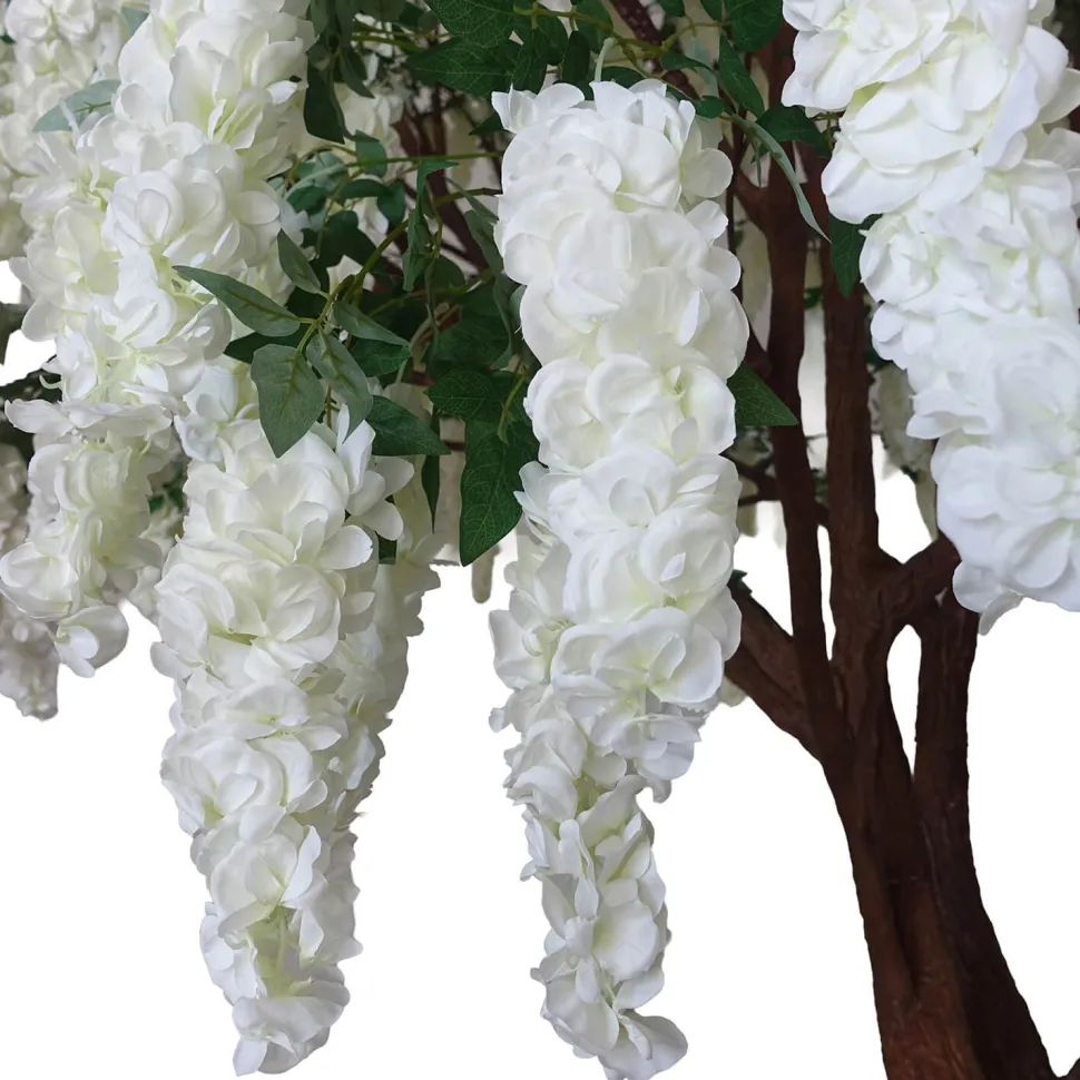 HUGE 13ft Fake White Wisteria Tree - 60 Interchangeable Branches! | ModTree™ Collection
