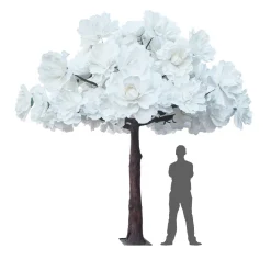 Huge 13ft Tall Luxe Artificia Tree - White Jumbo Flowers | ModTree™ Collection