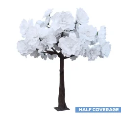 Huge 13ft Tall Luxe Artificia Tree - White Jumbo Flowers | ModTree™ Collection