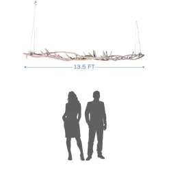 HUGE Hanging Greenery & Floral Chandelier (14FT Long) - 45 Interchangeable Branches for Ceiling Hanging Florals| ModTree™ Collection