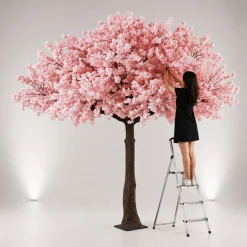 HUGE LUXE 13ft Fake Blush Hydrangea Bloom Tree - 150 Interchangeable Branches! | ModTree™ Collection