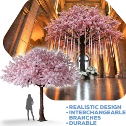 HUGE LUXE 13ft Fake Blush Hydrangea Bloom Tree - 150 Interchangeable Branches! | ModTree™ Collection