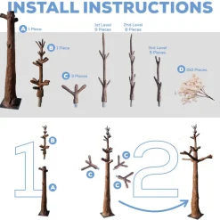 HUGE LUXE 13ft Fake Green Fig Tree - 150 Interchangeable Branches! | ModTree™ Collection