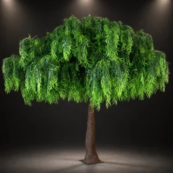 HUGE LUXE 13ft Fake Green Willow Tree - 150 Interchangeable Branches! | ModTree™ Collection