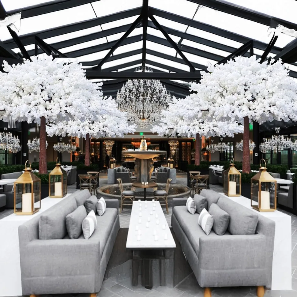 HUGE LUXE 13ft Fake White Hydrangea Bloom Tree - 150 Interchangeable Branches! | ModTree™ Collection