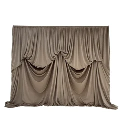 10'H x 12'W Lavish Velvet Dramatic Drape Pre Sewn Backdrop Kit - Select your Color