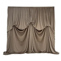 12'H x 12'W Lavish Velvet Dramatic Drape Pre Sewn Backdrop Kit - Select your Color