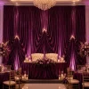 12'H x 12'W Panne Velvet Dramatic Drape Pre Sewn Backdrop Kit - Select your Color