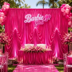 12'H x 12'W Panne Velvet Dramatic Drape Pre Sewn Backdrop Kit - Select your Color