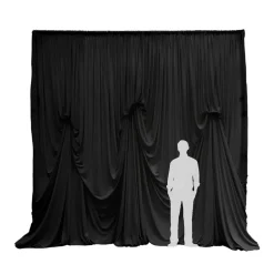 12'H x 12'W Spandex Dramatic Drape Pre Sewn Backdrop Kit - Select your Color