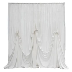 14'H x 12'W Spandex Dramatic Drape Pre Sewn Backdrop Kit - Select your Color