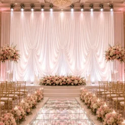 14'H x 12'W Spandex Dramatic Drape Pre Sewn Backdrop Kit - Select your Color