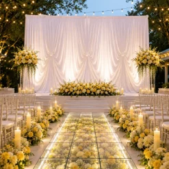 14'H x 12'W Spandex Dramatic Drape Pre Sewn Backdrop Kit - Select your Color