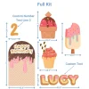 Ice Cream Party 1 Foam Core Birthday Backdrop Kit by PopScene™