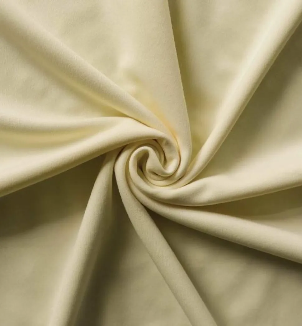 *IFR* Poly Stretch / Scuba Cloth Drape Panel w/ Sewn Rod Pocket (IFR) - Ivory