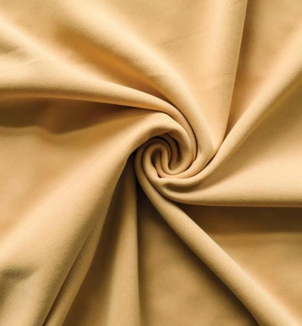 *IFR* Poly Stretch / Scuba Cloth Drape Panel w/ Sewn Rod Pocket (IFR) - Sand