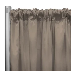 *IFR* 60" Wide Elite Taffeta Drape Panel by Eastern Mills w/ 4" Sewn Rod Pocket - Vanilla
