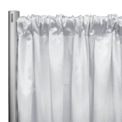 *IFR* 60" Wide Elite Taffeta Drape Panel by Eastern Mills w/ 4" Sewn Rod Pocket - White