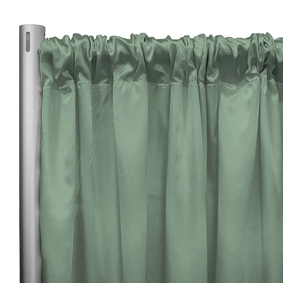 *IFR* 60" Wide Elite Taffeta Drape Panel by Eastern Mills w/ 4" Sewn Rod Pocket - Celadon
