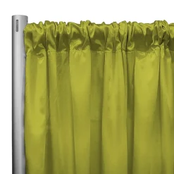 *IFR* 60" Wide Elite Taffeta Drape Panel by Eastern Mills w/ 4" Sewn Rod Pocket - Lime
