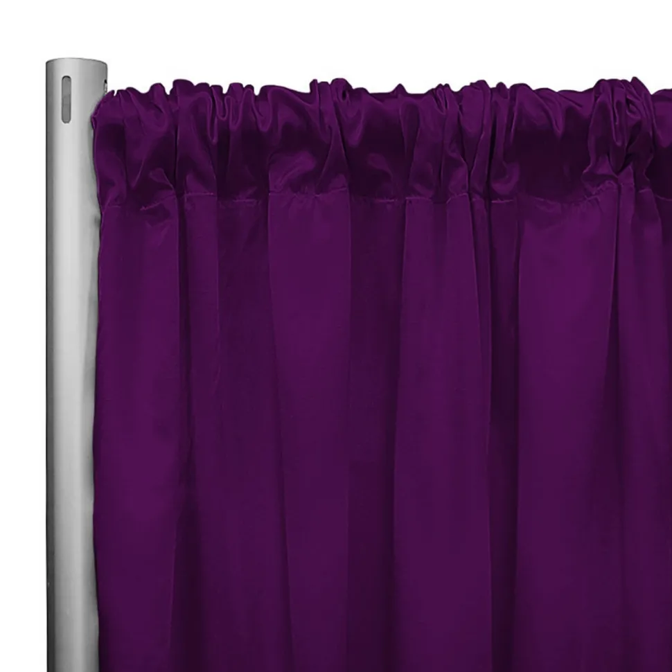 *IFR* 60" Wide Elite Taffeta Drape Panel by Eastern Mills w/ 4" Sewn Rod Pocket - Magenta