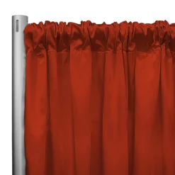 *IFR* 60" Wide Elite Taffeta Drape Panel by Eastern Mills w/ 4" Sewn Rod Pocket - Orange