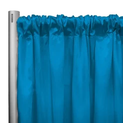 *IFR* 60" Wide Elite Taffeta Drape Panel by Eastern Mills w/ 4" Sewn Rod Pocket - Peacock