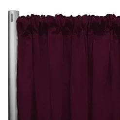*IFR* 60" Wide Elite Taffeta Drape Panel by Eastern Mills w/ 4" Sewn Rod Pocket - Plum