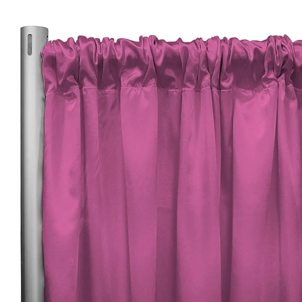 *IFR* 60" Wide Elite Taffeta Drape Panel by Eastern Mills w/ 4" Sewn Rod Pocket - Sleeping Pink