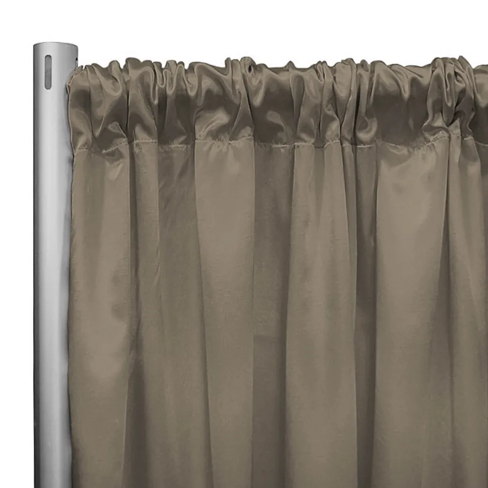 *IFR* 60" Wide Elite Taffeta Drape Panel by Eastern Mills w/ 4" Sewn Rod Pocket - Old Linen