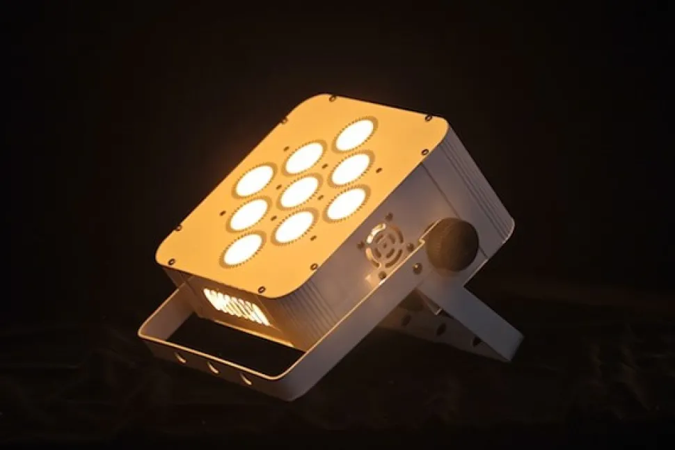5 in 1 Battery Powered, Wireless DMX Flat LED Light - 6 Pack - FREE RECHARGING FLIGHT CASE